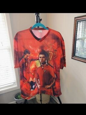 Cristiano Ronaldo Portugal football jersey all over print Men's 2XL